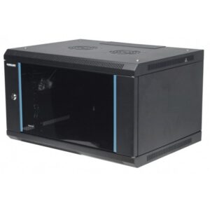 ARMARIO 09U 600X450 INT 19' AÇO PRETO - Image 1