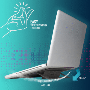 BASE P/PORTÁTIL NGS 10' A 15' ULTRAFINO CINZENTO - Image 2