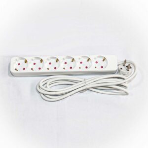 BLOCO TOM.SEXT. 3 MT C/ PROTEC CRIANÇAS, 16A-250V BRANCA - Image 1