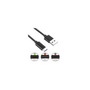 CABO EWENT USB-C PARA USB-A 1MT PRETO