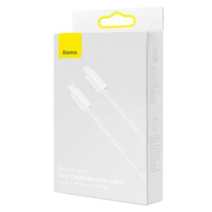 CABO USB-C (M) P/ USB-C (M) 1M 100W BASEUS BRANCO