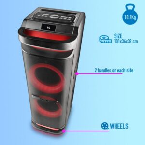 COLUNA NGS BLUETOOTH 4000W WILDSPACE3 PRETA - Image 2