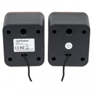 COLUNAS MANHATTAN 2.0 6W RMS PRETA