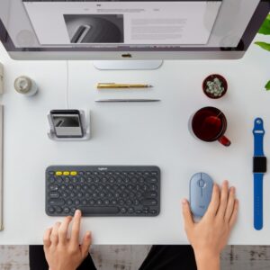 MOUSE LOGITECH WIFI PEBBLE M350 AZUL - Image 1