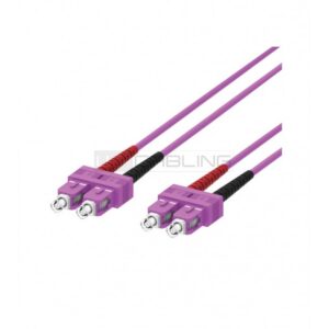PATCH CABLE F.O. SC/SC 2M MULTIMODE 50/125 OM4 - Image 1