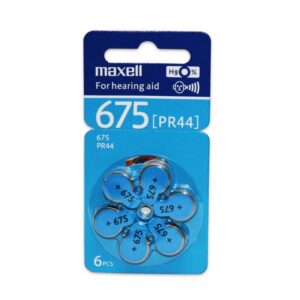 PILHA MOEDA MAXELL PR44WA 675 6UN 1,45V