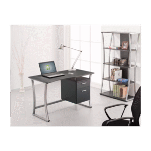 SECRETARIA PC METAL CINZENTO 117X57X76
