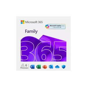SW MS OFFICE 365 FAMÍLIA 6PC 1 ANO ? ESD