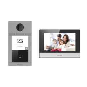 VIDEOPORTEIRO IP HIKVISION DS-KIS614 POE WI-FI 7' TOUCH SCREEN