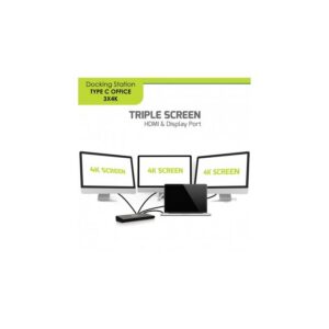 DOCK. STAT. PORT CONNECT RJ45 4X USB HDMI USB-C DISPLAYPORT - Image 1